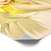 Kunst Afdrukken van Maud Humphrey Girl Yellow Dres Poster (Hoek)