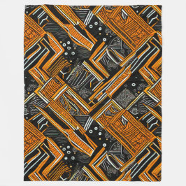 kunst - afrika fleece deken
