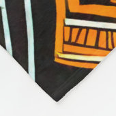 kunst - afrika fleece deken (Hoek)
