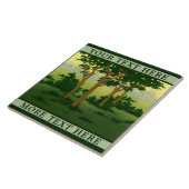  Kunst & Ambachten Stijl Bos Frieze Sjabloon Tegeltje (Zijkant)