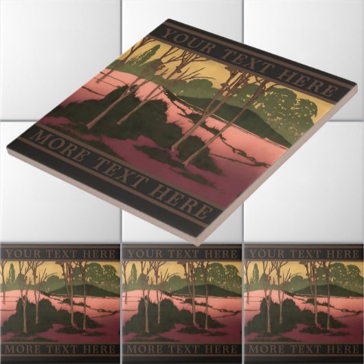  Kunst & Ambachten Stijl Landschapsfries Tegeltje