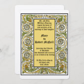 Kunst & Ambachten Stijl Roycroft Bloemen Huwelijk Kaart (Voorkant / Achterkant)