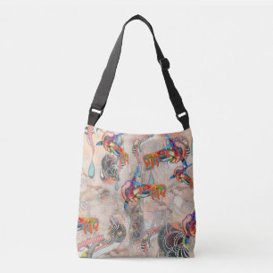 Kunst-analoog Mind-tekenen Crossbody Tas