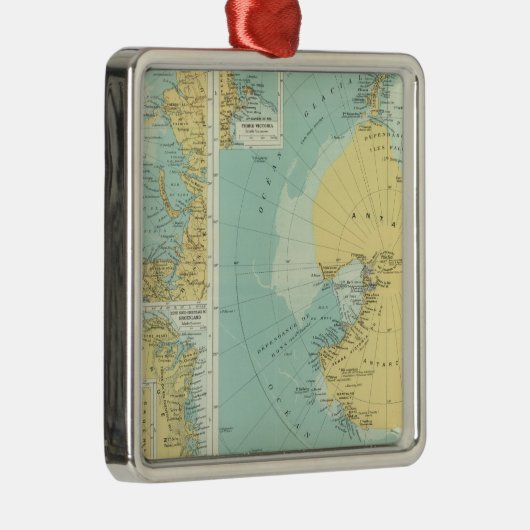 Kunst, Antarctica Metalen Ornament (Rechts)