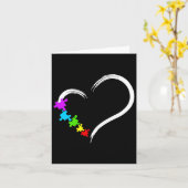 Kunst Autisme Awareness Puzzle Simple Idee Aut Kaart (Gele Bloem)
