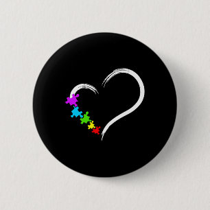 Kunst Autisme Awareness Puzzle Simple Idee Aut Ronde Button 5,7 Cm