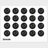 Kunst Autisme Awareness Puzzle Simple Idee Aut Ronde Sticker (Vel)