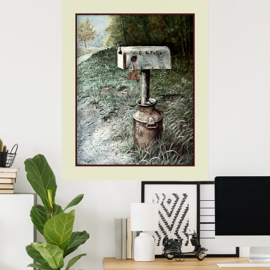  Kunst, B. Mitchell Country Mailbox Poster (Thuiskantoor)