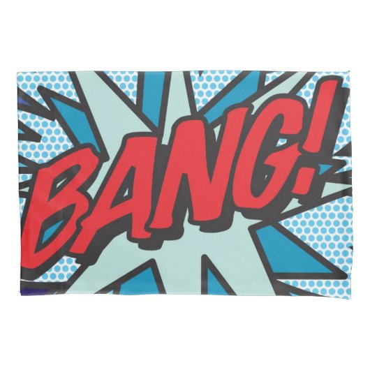 Kunst BANG POW Leuk Retro Strip Pop Art Kussensloop (Voorkant)
