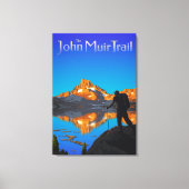 Kunst - Banner Peak - John Muir Trail Text Canvas Afdruk (Voorkant)