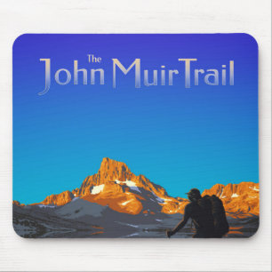 Kunst - Banner Peak - John Muir Trail Text Muismat