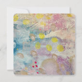 Kunst begroeting cadeaubon abstract schilderij (Achterkant)