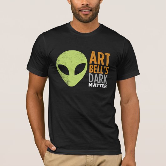 Kunst Bell's donkere materie (Alien Head) T-shirt (Voorkant)