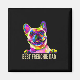 Kunst Beste Franse Papa French Bulldog Hond Papa Magneet