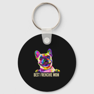 Kunst Beste Frenchie Moeder Franse Bulldog Hond Mo Sleutelhanger
