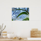 Kunst bloem blauwe hortensia bloemen prints (Keuken)