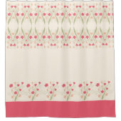 Kunst Bloemen Accented Bath Decor Douchegordijn (Voorkant)