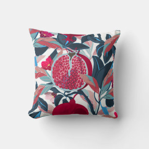 Kunst Bloemen Granaatappel Boom Patroon Kussen