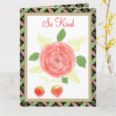 Kunst Bloemen met Patroon Detailing Kaart (Gele Bloem)