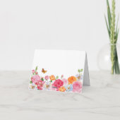 Kunst Bloemen Rozen verjaardag Kaart (Achterkant)