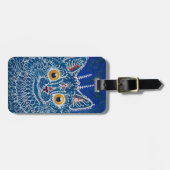  kunst Blue Cat bagagelabel (Voorkant horizontaal)