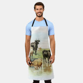 Kunst Boerderij Koeien Schort (Gedragen)