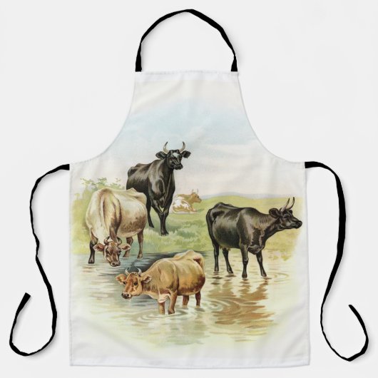  Kunst Boerderij Koeien Schort (Voorkant)