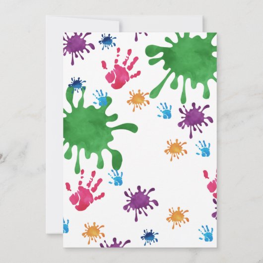 Kunst-boodschappenschildermeiden Kaart (Achterkant)