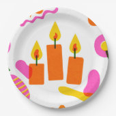 Kunst Borden van poolbloemen Papieren Bordje (Voorkant)