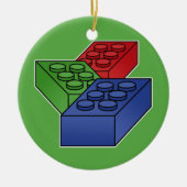 Kunst - Bouwstenen voor kinderen Keramisch Ornament (Voorkant)