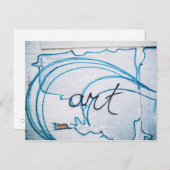 kunst briefkaart (Voorkant / Achterkant)