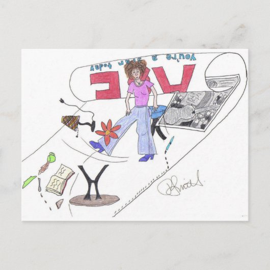 Kunst Briefkaart — "Maar je bent een ster!" (Voorkant)