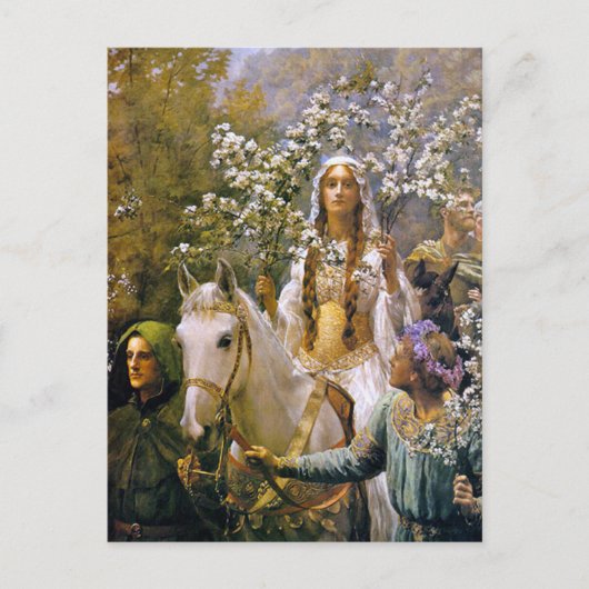 Kunst Briefkaart: Queen Guinevere Briefkaart (Voorkant)