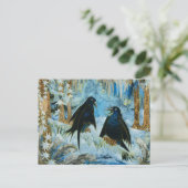 Kunst Briefkaart - Winter door Michalina Janoszank (Staand voorkant)