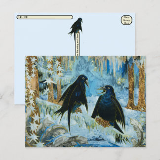 Kunst Briefkaart - Winter door Michalina Janoszank