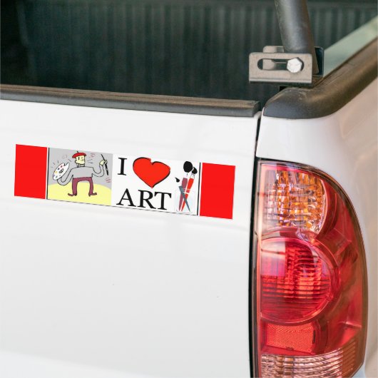 Kunst Bumpersticker (Op Truck)