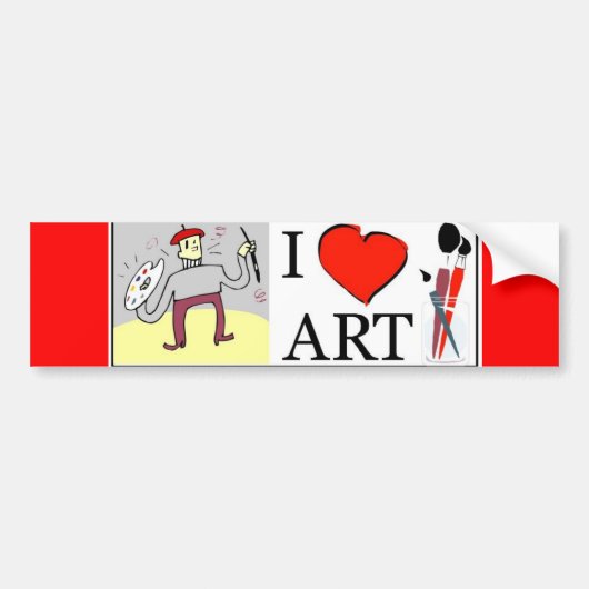 Kunst Bumpersticker (Voorkant)