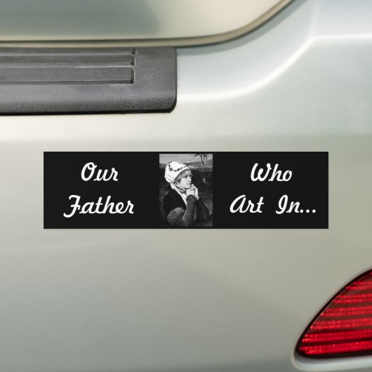  kunst bumpersticker (Op auto)