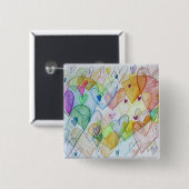 Kunst Button of spellen voor de gemeenschap (Voorkant /achterkant)