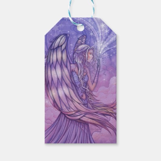 Kunst cadeaukaartjes 'Daybreak Angel Fantasy' Cadeaulabel (Voorkant)