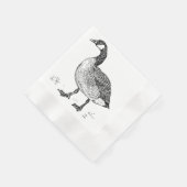 Kunst Canadese Gans Natuur Tekening Servet (Hoek)