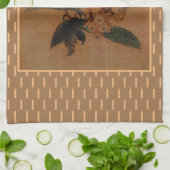  kunst Chinees zilveroog vogel en loquats Theedoek (Gevouwen)