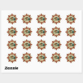 kunst - Christmas Angels Ronde Sticker (Vel)