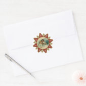 kunst - Christmas Angels Ronde Sticker (Envelop)