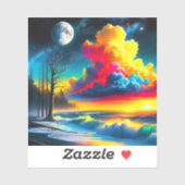 Kunst Cloud Scene Sticker (Vel)