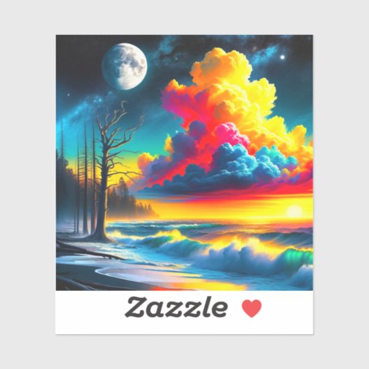 Kunst Cloud Scene Sticker (Vel)