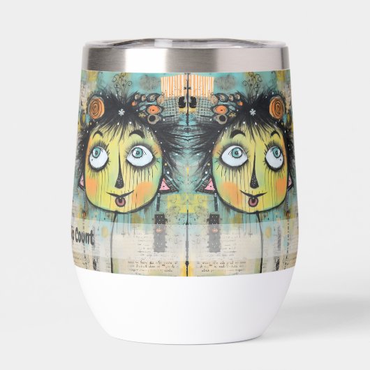 Kunst collage dame 11 (Achterkant)