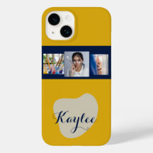 Kunst Collage Script Monogram iPhone Case