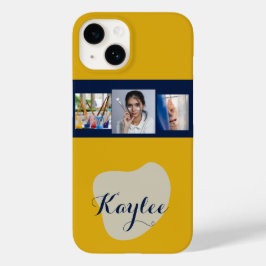 Kunst Collage Script Monogram iPhone Case