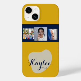 Kunst Collage Script Monogram iPhone Case